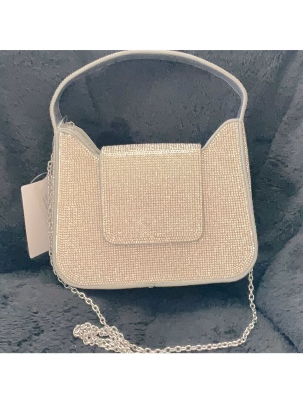 Silver Rhinestone Bag Handbag Crossbody
